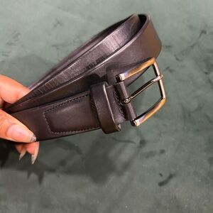 Men's Black Leather Belt